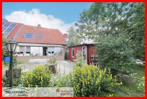 Rückansicht - 2 Zimmer Doppelhaushälfte in Hinte