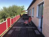 60 m² große Terrasse Richtung Westen - 