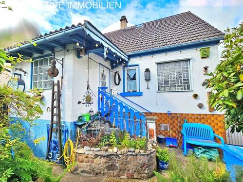 Gartenansicht - Liebevoll gepflegtes Häuschen mit süßem Gärtchen zentral in Erbach