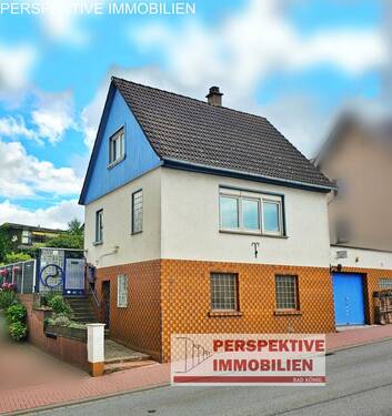 Außenansicht Straße - Einfamilienhaus mit 82,00 m&sup2; in Erbach zum Kaufen