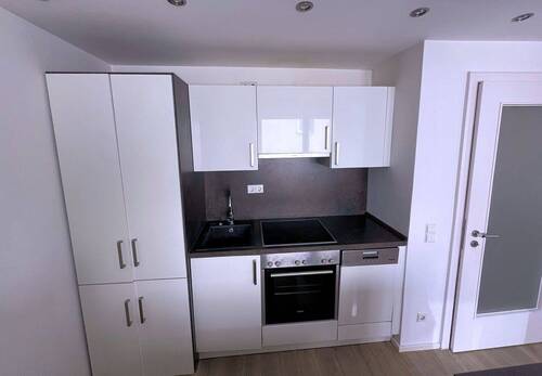 Moderne Einbauküche - 1 Zimmer Etagenwohnung in München