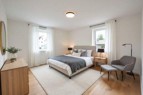 Schlafzimmer - 3 Zimmer Etagenwohnung zum Kaufen in Limburgerhof