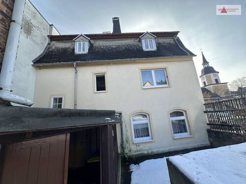 Rückansicht - 6 Zimmer Mehrfamilienhaus, Wohnhaus zum Kaufen in Hohenstein-Ernstthal