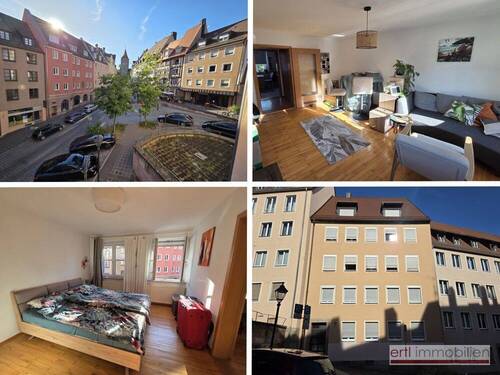 Bild 1 - CITYWOHNEN PUR - gepflegte 2,5 Zi-Wohnung - direkt im Nürnberger Burgviertel **