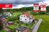 Drohne Haus von vorne - Tolles Einfamilienhaus mit Einliegerwohnung in Werther!