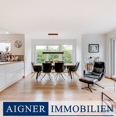 Wohn - & Essbereich - AIGNER - Exklusives Wohnen in Solln - Moderne Doppelhaushälfte in Toplage