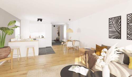 Lichtdurchfluteter Wohnbereich dank bodentiefer Fe - Modernes und gemütliches Reihenhaus mit Dachterrasse