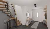 Heller und freundlicher Eingangsbereich - 5 Zimmer Reihenmittelhaus in Langen