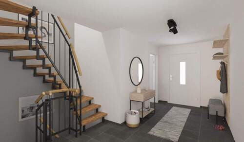 Heller und freundlicher Eingangsbereich - 5 Zimmer Reihenmittelhaus in Langen