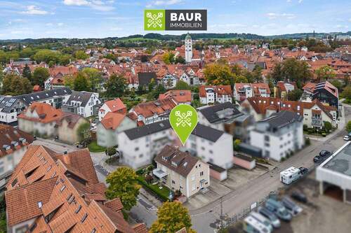 Luftbild - 2 Zimmer Etagenwohnung zum Kaufen in Wangen im Allgäu