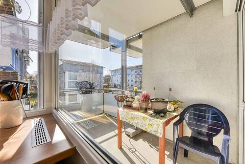 Balkon von Küche - +++ gepflegt und solide vermietet - SüdWest-Balkon - 2. OG mit Aufzug - inklusive TG-Stellplatz +++