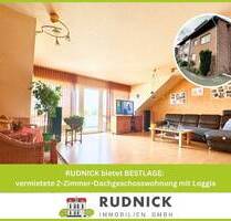 RUDNICK bietet BESTLAGE: vermietete 2-Zimmer-Dachgeschosswohnung mit Loggia - Wunstorf Luthe
