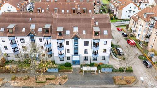 Luftaufnahme - Etagenwohnung mit 61,60 m² in Bonn / Beuel-Mitte zum Kaufen