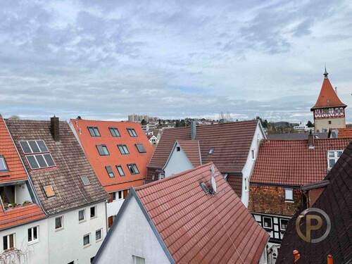Terrassenaussicht zum Beinsteiner Tor - Gewerbeobjekt (Büro, Produktion, Verkauf) in Waiblingen