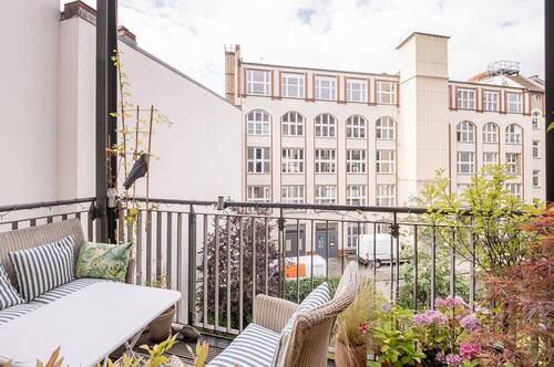 Balkon mit Südwestausrichtung - 3 Zimmer Etagenwohnung in Berlin