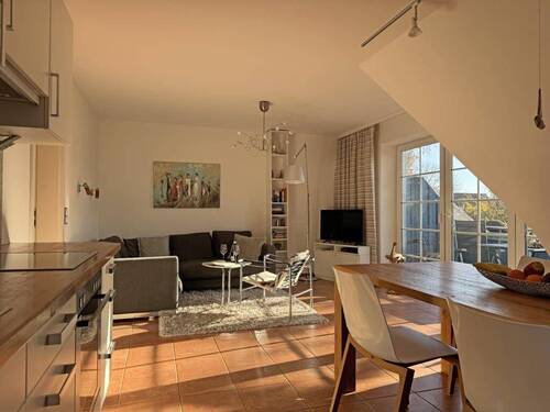 Wohn-Ess-Küchenbereich - Drei-Zimmer-Ferienwohnung im Obergeschoss