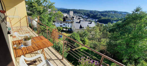 Balkonblick Stadt.jpg - 3 Zimmer Etagenwohnung zur Miete in Idar-Oberstein