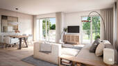Wohn- u. Einrichtungsbeispiel - 3 Zimmer Etagenwohnung in München