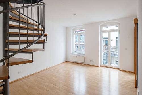 Bild 1 - Helle 2-Zimmer-Maisonettewohnung im Zentrum der Stadt und in ruhiger Seitenstraße