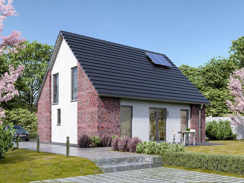 Aussenansicht-Flair-130-Trend-Garten.jpg - 4 Zimmer Einfamilienhaus zum Kaufen in Münster