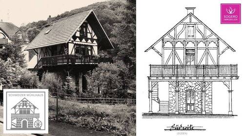 Original Skizze - Mehrfamilienhaus, Wohnhaus mit 120,00 m² in Schlangenbad zum Kaufen