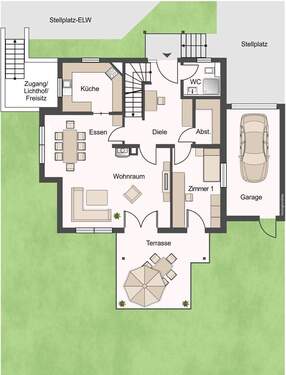 Erdgeschoss - Garten - 