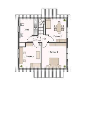 Obergeschoss - 7 Zimmer Einfamilienhaus zum Kaufen in Abstatt