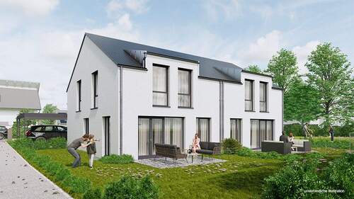 Ansicht - Offene Bes. am Fr. 17.10 von 17-18 Uhr: 1 Haus frei! Neubau-DHH in zentrumsnaher Lage von Gärtringen