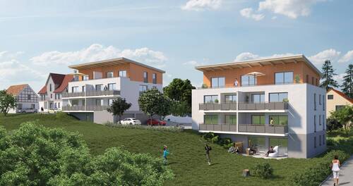 Ansicht Wohnanlage - 3 Zimmer Etagenwohnung in Ebsdorfergrund