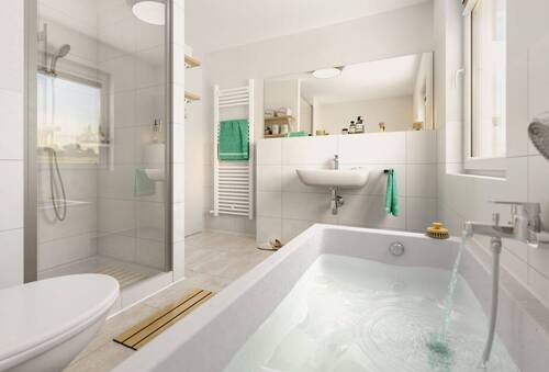 Badezimmer - 4 Zimmer Einfamilienhaus zum Kaufen in Grefrath