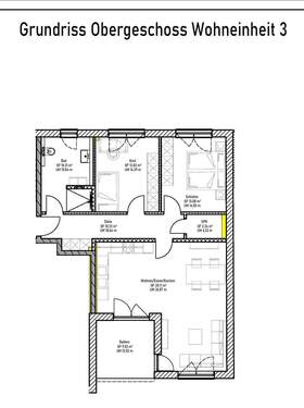 Wohnung 1. Obergeschoss / WE 3 - 