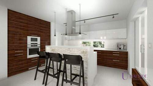 Aurelianus Innenansicht Küche mit Logo - 