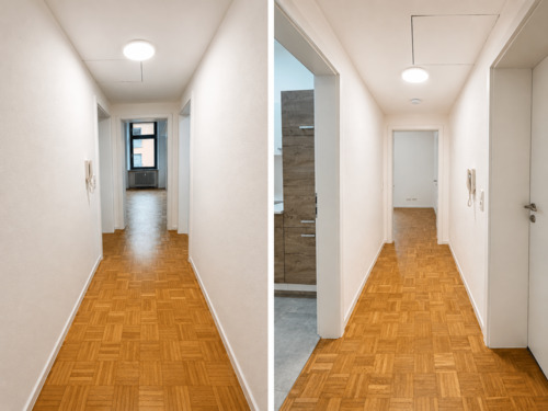 Diele-Flur Modern indoor hallway with clean lines. - 2 Zimmer Etagenwohnung in Trier