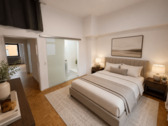 Schlafzimmer mit Bad - Etagenwohnung mit 55,00 m&sup2; in Trier zur Miete