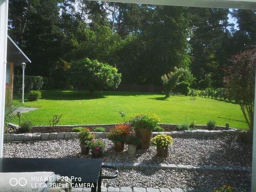 Blick in den Garten - 3 Zimmer Einfamilienhaus in Usedom