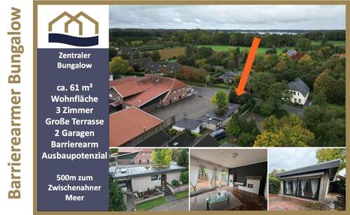 Titelbild van Kampen - Ihr Projekt am Zwischenahner Meer: Bungalow mit Ausbaupotenzial auf Sackgassengrundstück