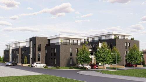 Westansicht - Geb. B+A - Neubauprojekt in Niederkrüchten-Elmpt