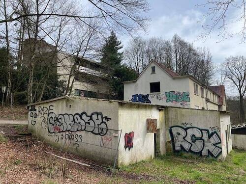 Ansicht Kurhaus (oben) und Badehaus - 