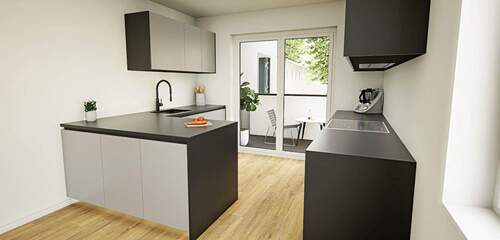 Küche - 2 Zimmer Etagenwohnung zum Kaufen in Witten