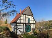 Blick auf das Fachwerkhaus - Grundstück zum Kaufen in Tecklenburg