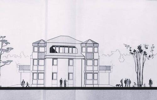 Ansicht.jpg - REFRATH ruhig gelegene 3-Zimmer-Whg in Waldrandlage mit Dachterrasse, 2 Bädern, 2 Erkern, TG-Stellplatz