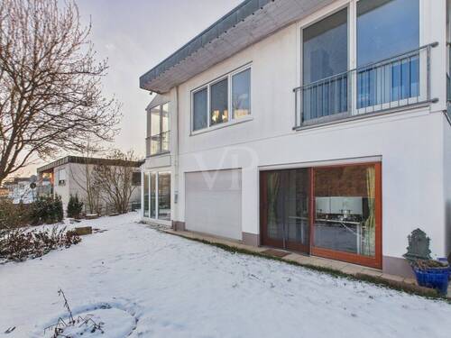 Ansicht vom Garten - 1 Zimmer Bungalow in Schweinfurt