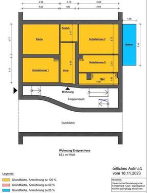 Aufmaß - Schöne Eigentumswohnung mit Terrasse und Stellplatz in bester Lage von Herne