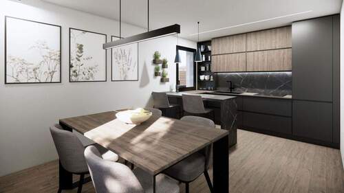 Wohnung 2 - Küche/Essbereich - 