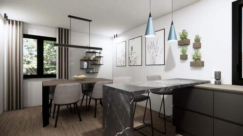 Wohnung 2 - Küche/Essbereich - 