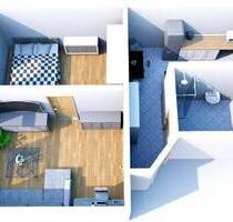 helle 2-Raum-Wohnung mit Terrassenmitbenutzung - Waldheim