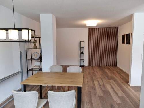 Ess- und Wohnbereich Beispiel - Schöne 3-Zimmer-Neubau-Wohnung - 940,00&nbsp;EUR Kaltmiete, ca.&nbsp; 74,40&nbsp;m&sup2;&nbsp;Wohnfl&auml;che