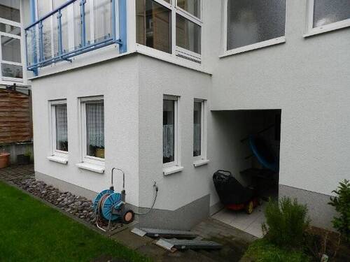 Süd-Ansicht Wohn-Esszimmer - Attraktive Woh. mit Einbauküche