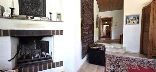 Kamin vor dem Wintergarten - 