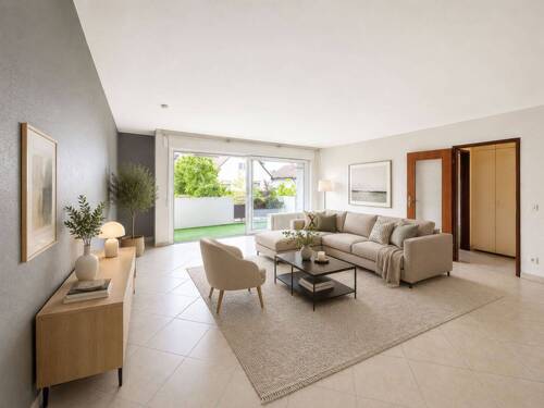Wohnzimmer (Visualisierung) - Ihr Zuhause mit Bonbon! - 249.000,00&nbsp;EUR Kaufpreis, ca.&nbsp; 109,00&nbsp;m&sup2;&nbsp;Wohnfl&auml;che
